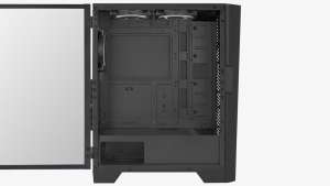 AeroCool Mirage ARGB ATX Fekete Edzett Üveg Számítógép ház