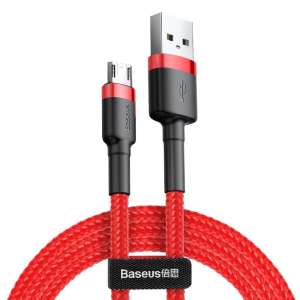 Baseus Cafule 2.4A USB-Micro USB kábel 1m, Piros