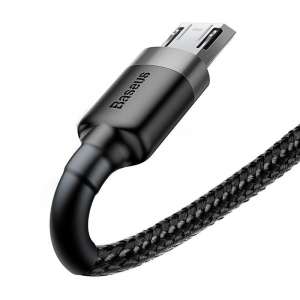 Baseus Cafule 2.4A USB-Micro USB kábel 1m, Szürke-Fekete