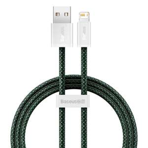 Baseus Dynamic 2 USB - Lightning töltőkábel, 2.4A, 2m (zöld)