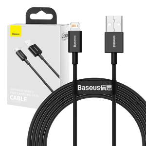 Baseus USB-kábel Lightning Superior, 2,4A, 2M, Fekete