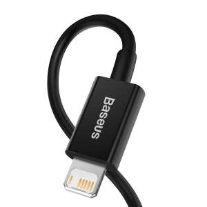 Baseus USB-kábel Lightning Superior, 2,4A, 2M, Fekete