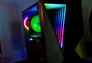 Kolink VOID RGB ATX Edzett Üveg Számítógép Ház, Fekete