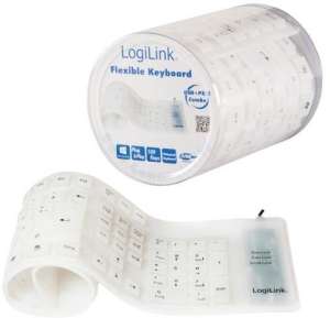 Logilink Flexible Billentyűzet, Fehér
