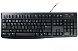 Logitech K120 vezetékes billentyűzet, Magyar, Fekete