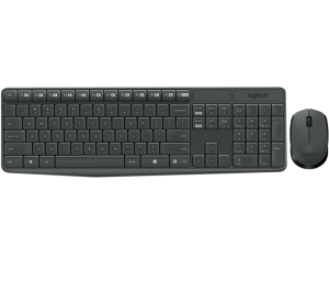 Logitech vezeték nélküli egér + billentyűzet Combo MK235, szürke