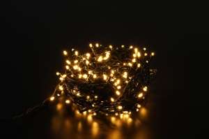 Modee Karácsonyi LED Füzér Plastic Adapteres (200LED/20m/10cm) warm