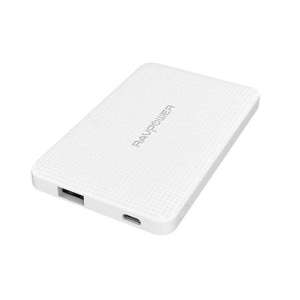 Ravpower RP-PB098 5000 mAh power bank, külső akkumulátor, Fehér