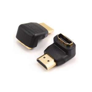 SBOX HDMI - HDMI M/F 90° ADAPTER, ARANYOZOTT