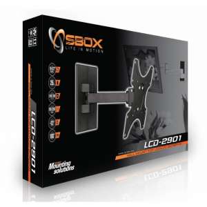 Sbox LCD-2901 19-37 fali konzol, dönthető, forgatható