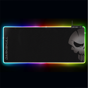Spirit of Gamer Darkskull RGB XXXL Egérpad (RGB háttérvilágítás, 900x400x4mm, USB Hub), Fekete