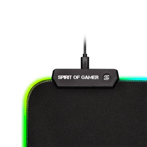 Spirit of Gamer Egérpad - RGB Medium, RGB háttérvilágítás, 350 x 255 x 3mm, fekete