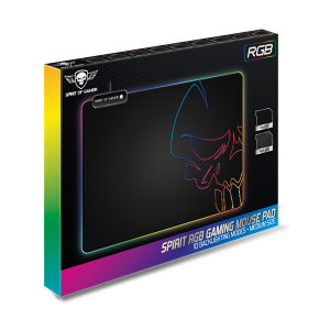 Spirit of Gamer Egérpad - RGB Medium, RGB háttérvilágítás, 350 x 255 x 3mm, fekete