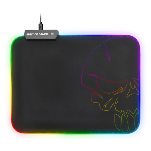 Spirit of Gamer Egérpad - RGB Medium, RGB háttérvilágítás, 350 x 255 x 3mm, fekete