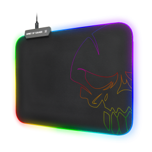 Spirit of Gamer Egérpad - RGB Medium, RGB háttérvilágítás, 350 x 255 x 3mm, fekete