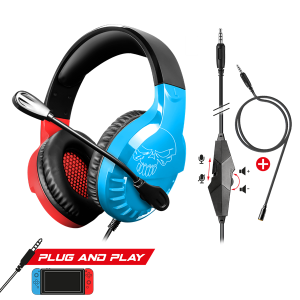 Spirit of Gamer Fejhallgató PRO-SH3 (Nintendo Switch, piros/kék)