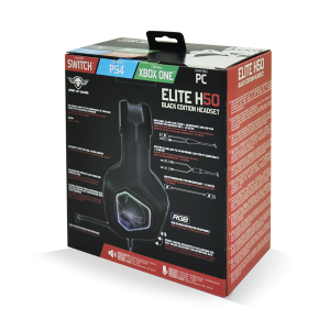Spirit of Gamer Mikrofonos Fejhallgató ELITE H50, PC, PS4, Xbox One kompatibilis, nagy-párnás