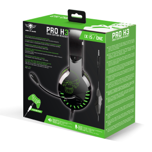Spirit of Gamer PRO-H3 Xbox One / Series X/S Mikrofonos Gamer Fejhallgató, Zöld