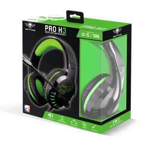 Spirit of Gamer PRO-H3 Xbox One / Series X/S Mikrofonos Gamer Fejhallgató, Zöld