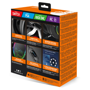 Spirit of Gamer XPERT H600 MultiPlatform Mikrofonos Gamer Fejhallgató, Fekete