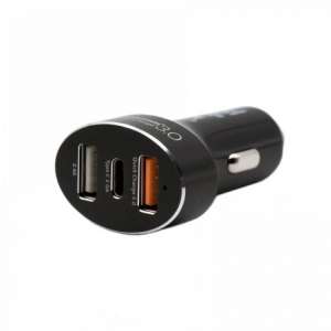 TELLUR TLL151051 autós töltő 8,4A, QC 3.0 3xUSB, fekete