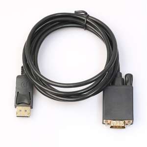 Vcom DisplayPort - VGA Átalakító Kábel 1.8m Fekete