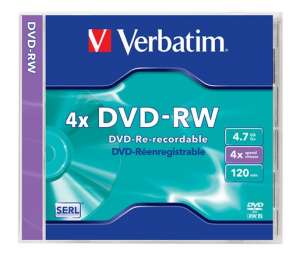 Verbatim DVD-RW 4.7GB Újraírható DVD lemez