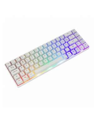 White Shark RONIN-W Gamer Billentyűzet, 68 gomb, Fehér, Angol